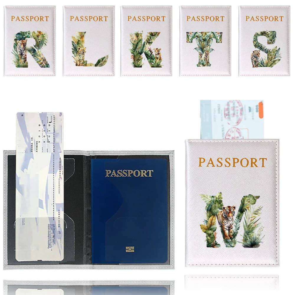 Custodia Protettiva per Passaporto da Viaggio con Stampa Tigre della Giungla - Porta Passaporto e Carte di Credito/ID