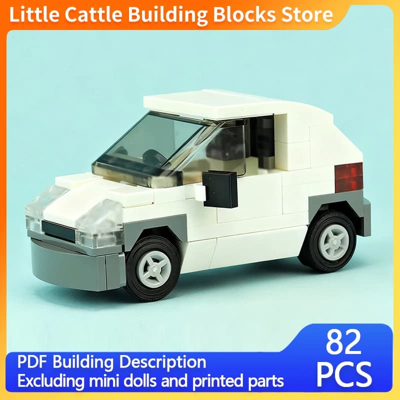 Speed Racing Car Model MOC Building Bricks Ka Classic Mini Sedan Modular Technology Children Holiday Gifts Assemble Toys Suit