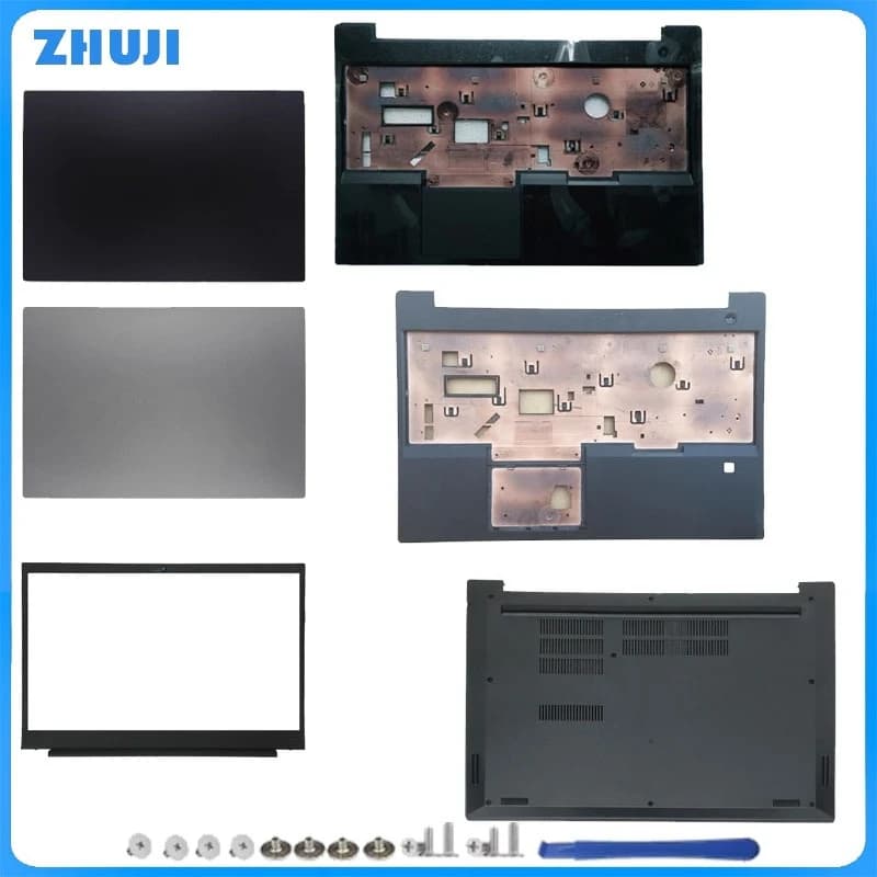 NUOVO Per ThinkPad E580 E585 E590 E595 LCD top case/Lunetta Copertura Palmrest Maiuscolo/Copertura Base Inferiore