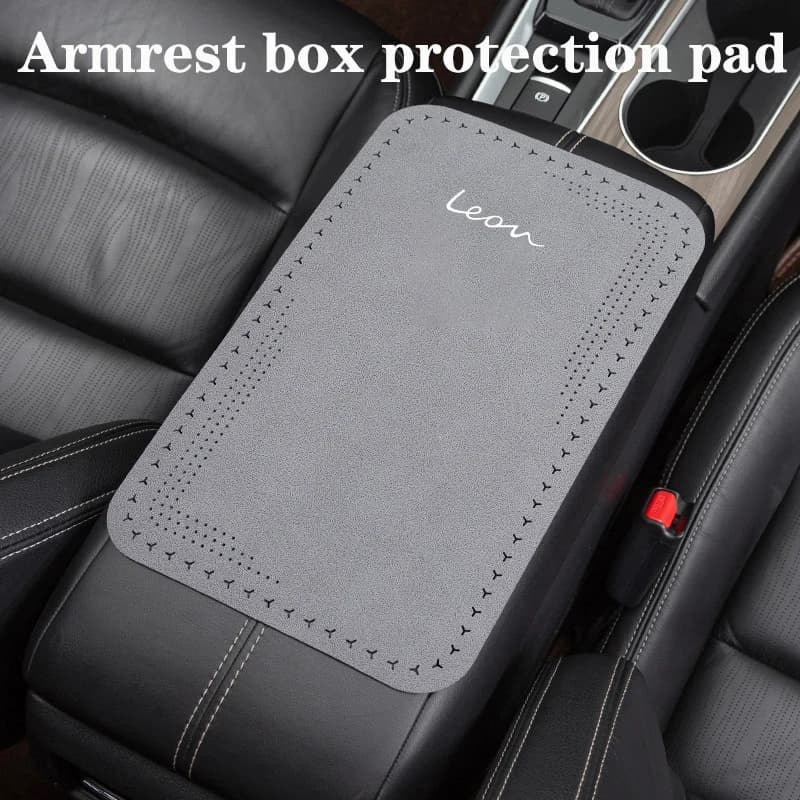 Car central armrest box protection pad non-slip for SEAT Leon 5f Mk2 Mk3 Tarraco Cupra Mii interior accessories