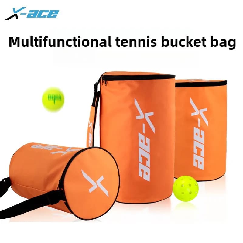 Borsa per palline da tennis X-ace Pickleball con tracolla, capacità per palline da tennis da 60/120 pezzi, robusto pacchetto di palline da tennis portatile