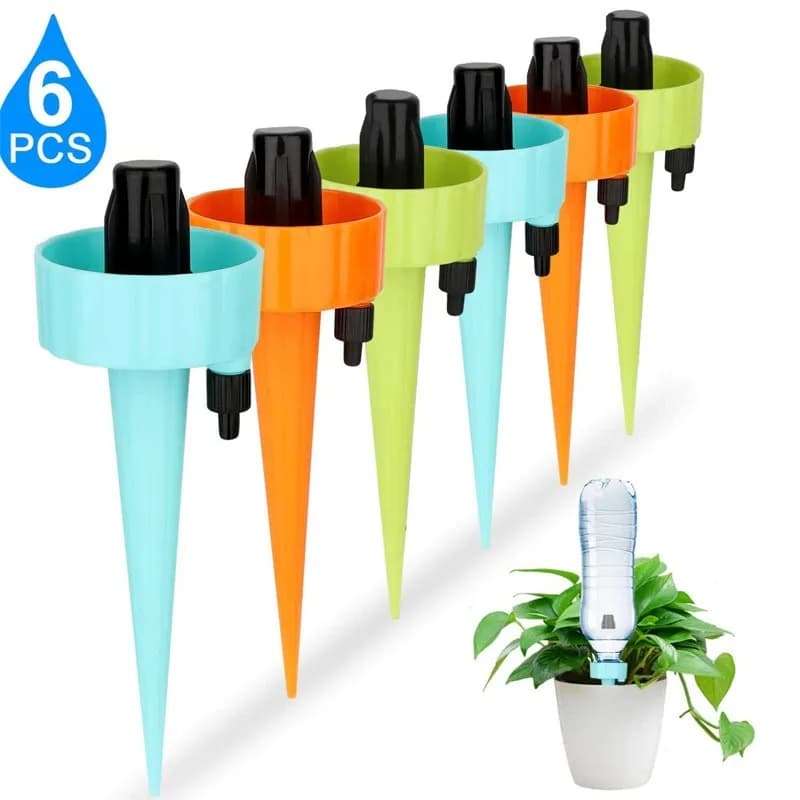 6/12 tips for automatic irrigation for plants self-irrigating planter insert with adjustable drop valve, plants automatic irrigation devices
