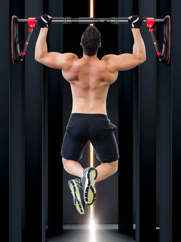 Update the portable upper body strength training bar with 440 pounds load port
