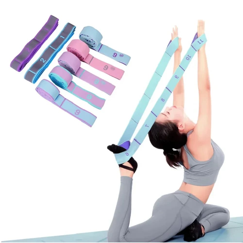 Elastic resistance phase for yoga multisection for children adults Dance training Gym Home Pilates Exercise Pull Strap Fitness Sport Belt