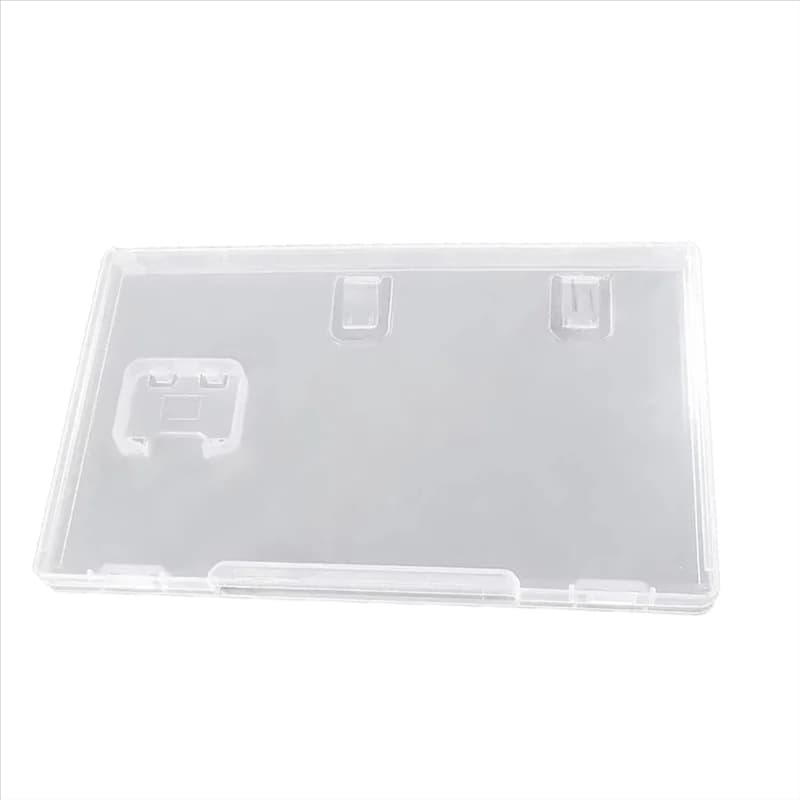 AA08-Portacarte da gioco per Nintendo Switch Custodia trasparente stile libro con coperchio Scatola per cartucce durevole