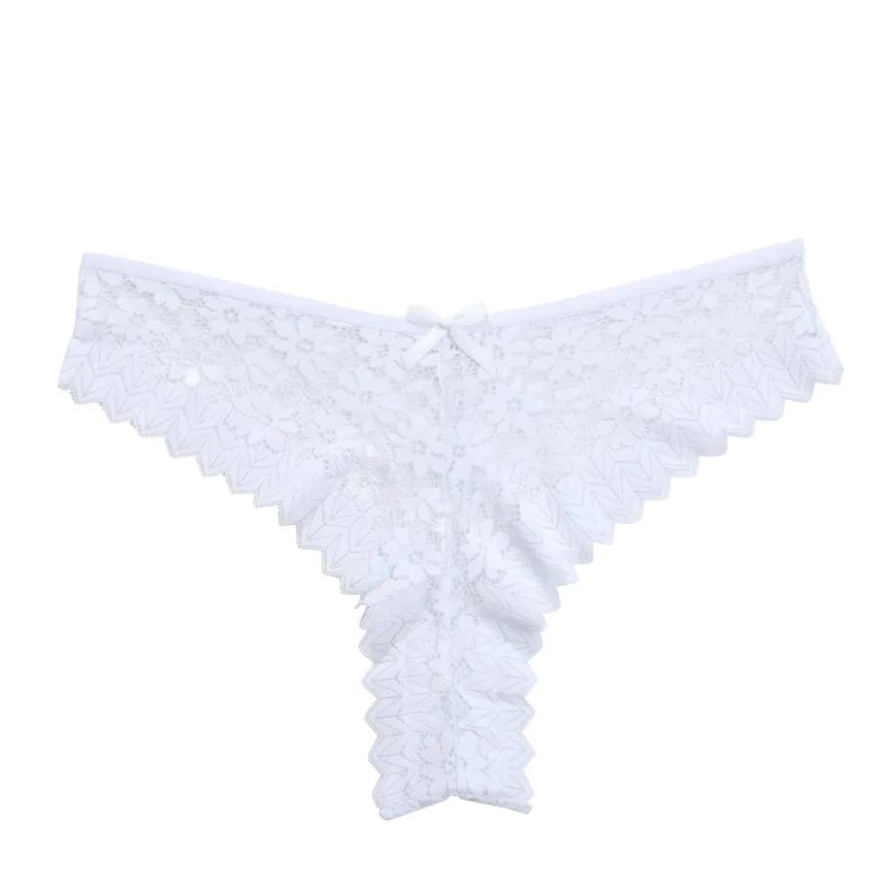 Cotton Crotch Women Briefs Traceless Low Waist Lace Panty Shorts Sweat-absorbent Seamless Floral Embroidery Pants Girls