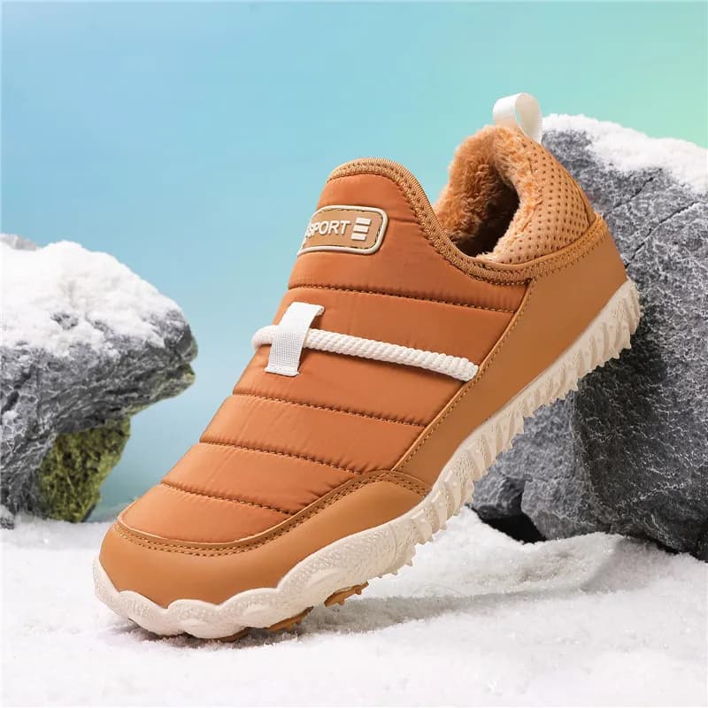 Winter Men Women Warm Casual Barefoot Shoes Snow Shoes Hiking Boots Non Slip Waterproof Cold Resistant Warm for Travel Shoes