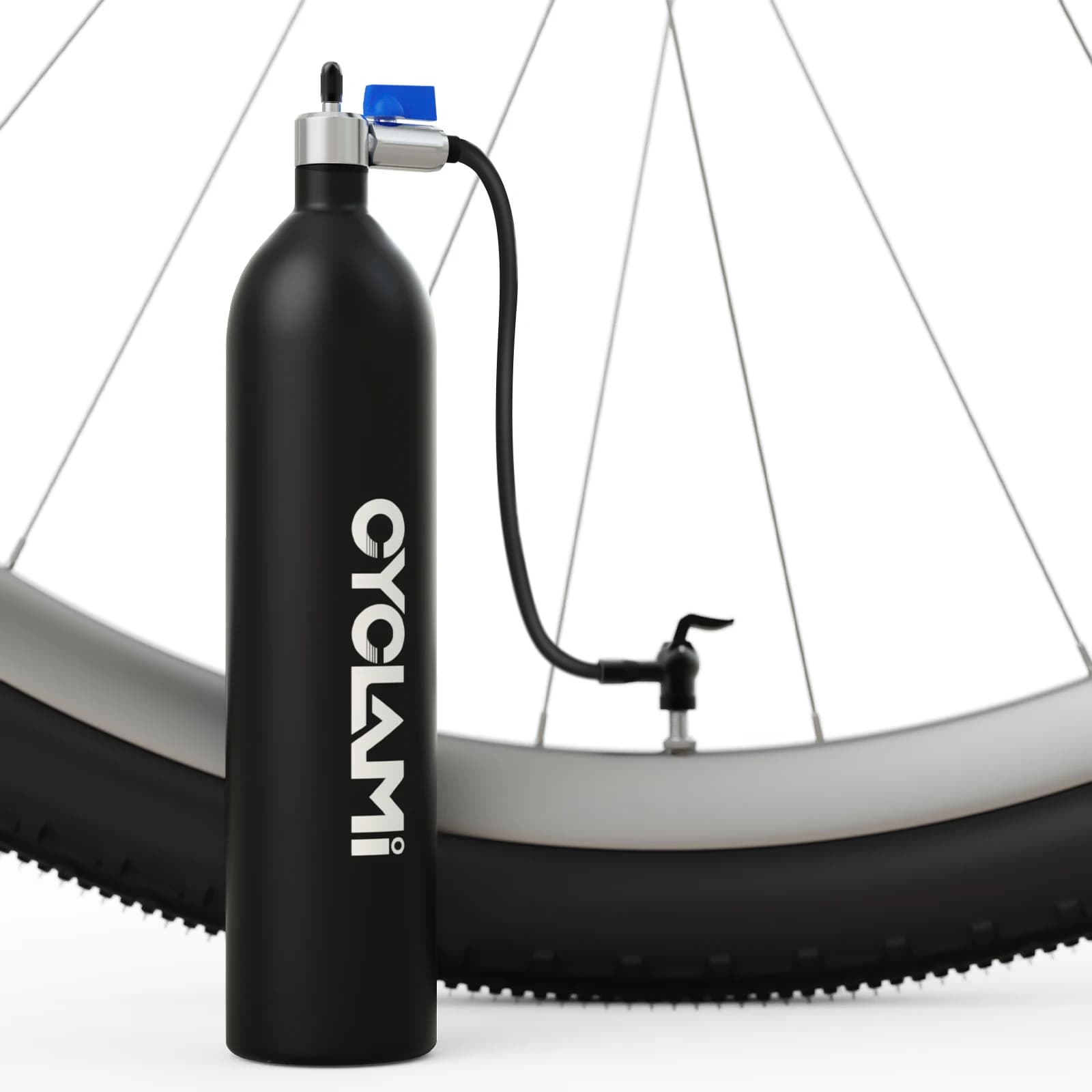 CYCLAMI Tubeless Pneumatico Gonfiaggio Serbatoio 1.3L Mountain Road Bike Gonfiatore Pneumatico Bottiglia d'aria Pneumatico Booster Vuoto Pneumatico Serbatoio Cilindro