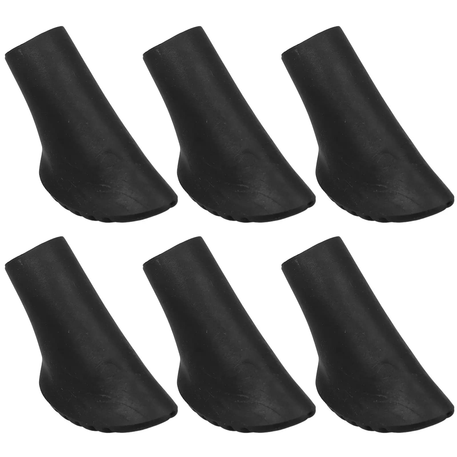 6 Pieces Rubber Tips for Trekking Sticks, Universal Spare Parts for Stroller Sticks, Hiking Sticks Tips, External Use