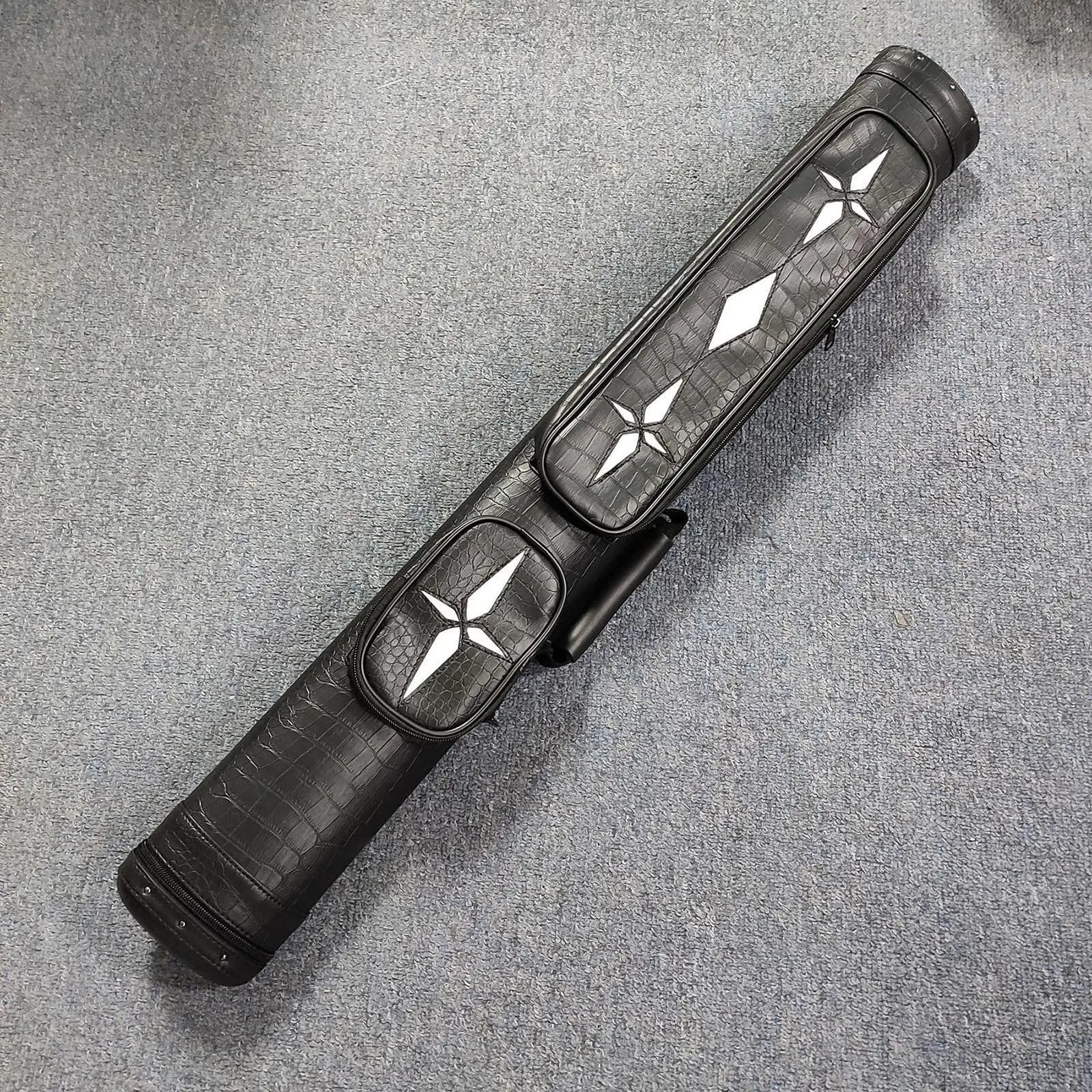 Custodia per stecche da biliardo a 4 fori, borsa da trasporto professionale con cerniera, organizer portatile per esterni