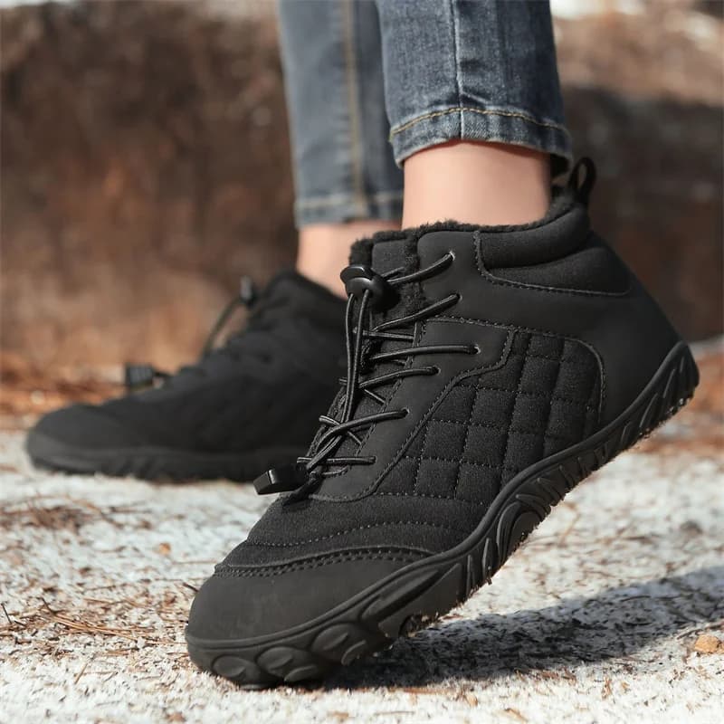 Scarponi da Neve Invernali 2026, Sneakers da Trekking a Piedi Nudi, Antiscivolo, Punta Larga, Impermeabili, Caldi, Unisex