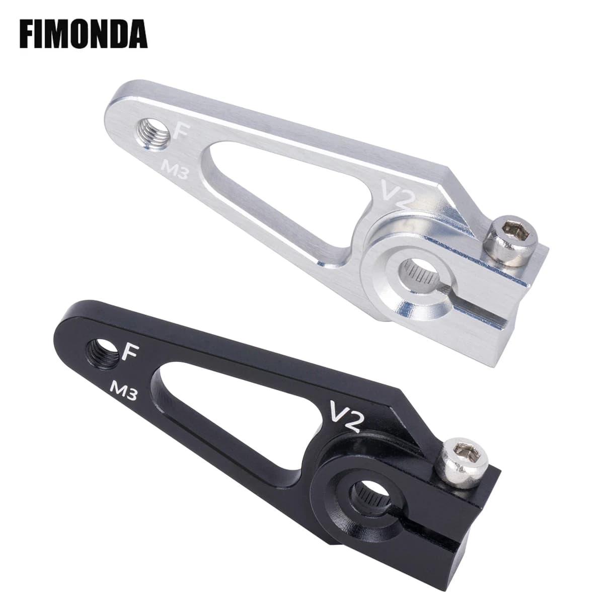 Braccio Servo in Alluminio 7075 25T con Attacco M3 per Servo Futaba New Hitec 39mm, per Auto RC 1/10 SCX10 Trx4, Ricambi RC