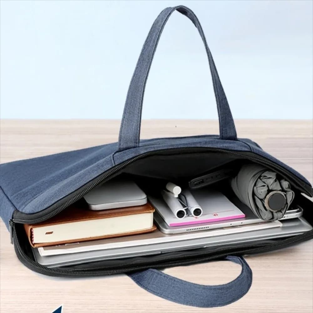 Borsa Portadocumenti Impermeabile di Grande Capacità, Organizzatore per Documenti, Cartelle e Fogli, Borsa da Lavoro Portatile Antiurto