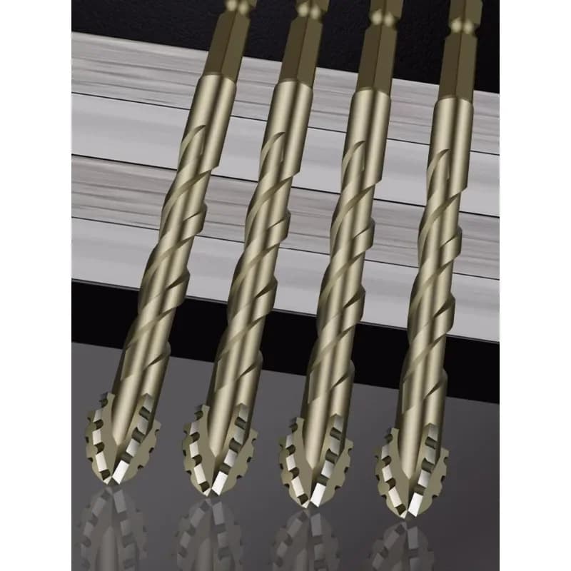 New four edged serrated eccentric bit for dry drilling of all ceramic tiles ceramic glass marble concrete stainless steel stone