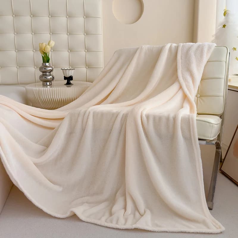 Coperta in pile corallo 1 pz, grigia semplice, morbida e calda, per divano, letto, campeggio, ufficio, animali domestici, cani