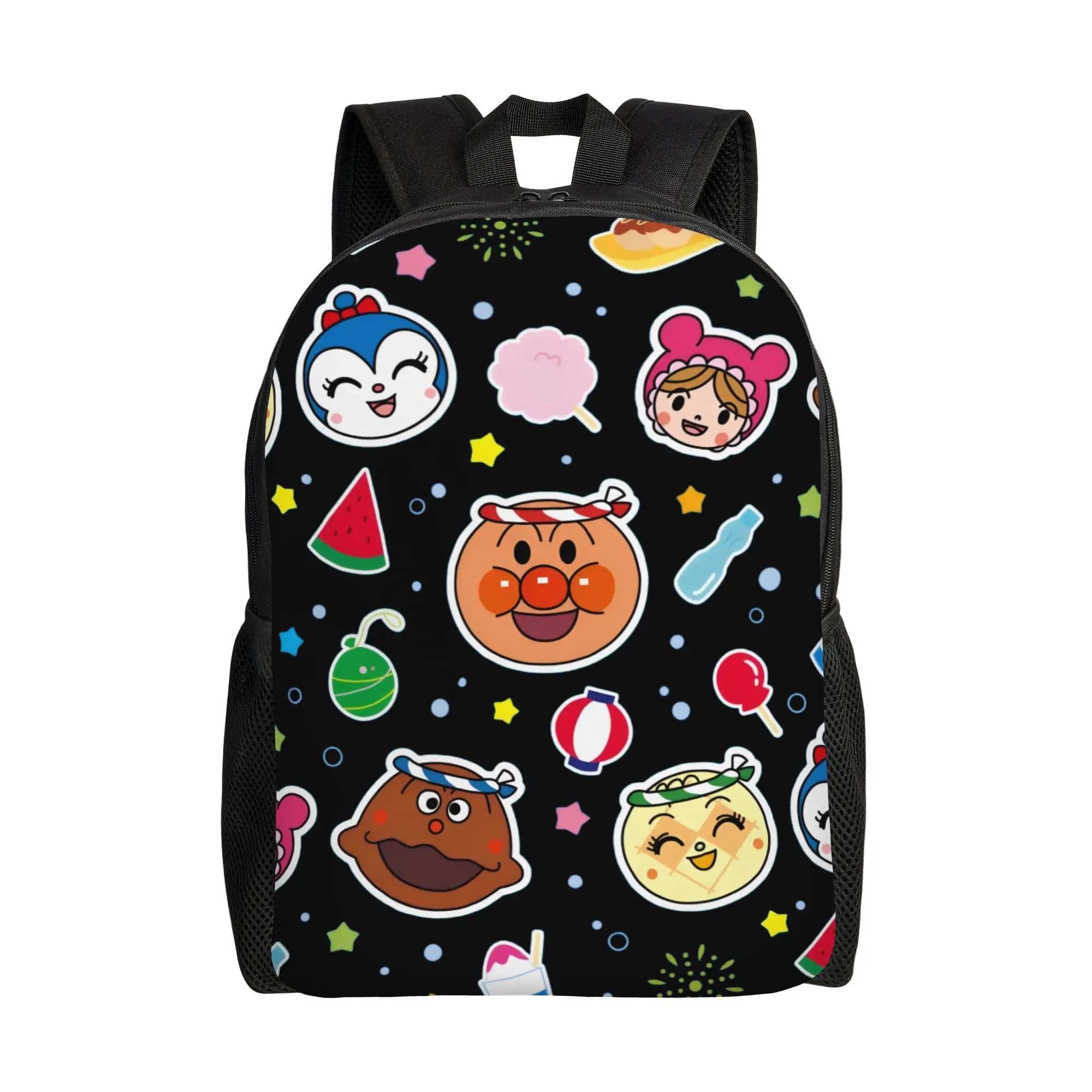 Anpanmans Backpack for Men Women College School Students Bookbag Fits 15 Inch Laptop Cartoon Bags
