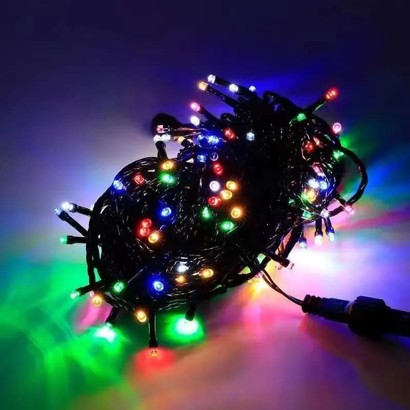 LED linea nera colore luce lampeggiante cielo stellato lampada impermeabile stringa strada albero festival apparecchio di illuminazione decorativa