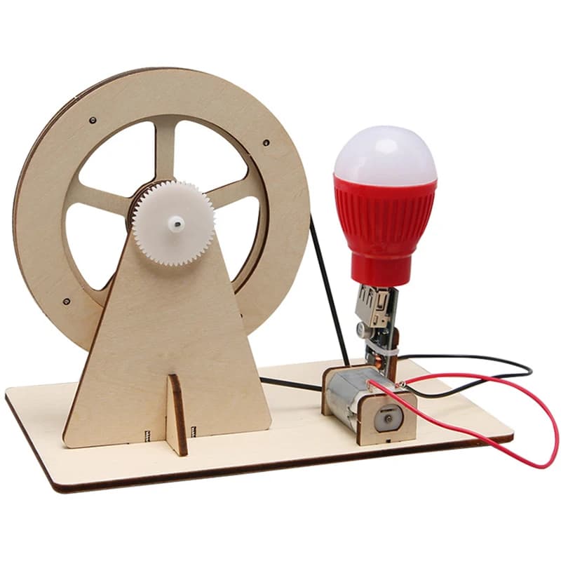 1Set utile generatore manuale Kit giocattolo generatore manuale giocattolo per lo sviluppo dell'intelligenza forniture per lo studio giocattolo educativo per studenti
