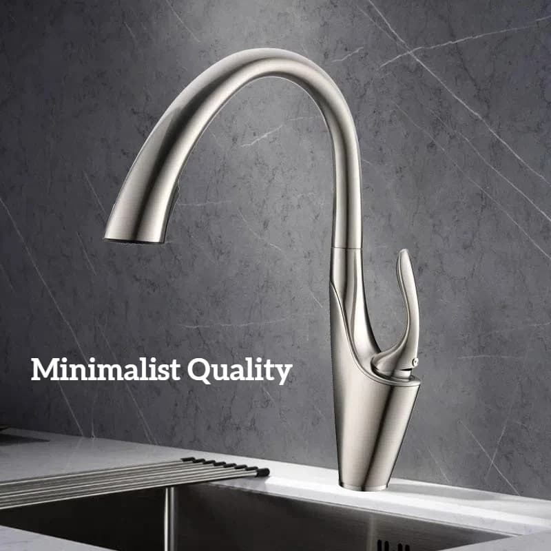 Pull Out Kitchen Sink Faucet Deck Mounted Stream Sprayer Nozzle Kitchen Hot Cold Mixer Taps