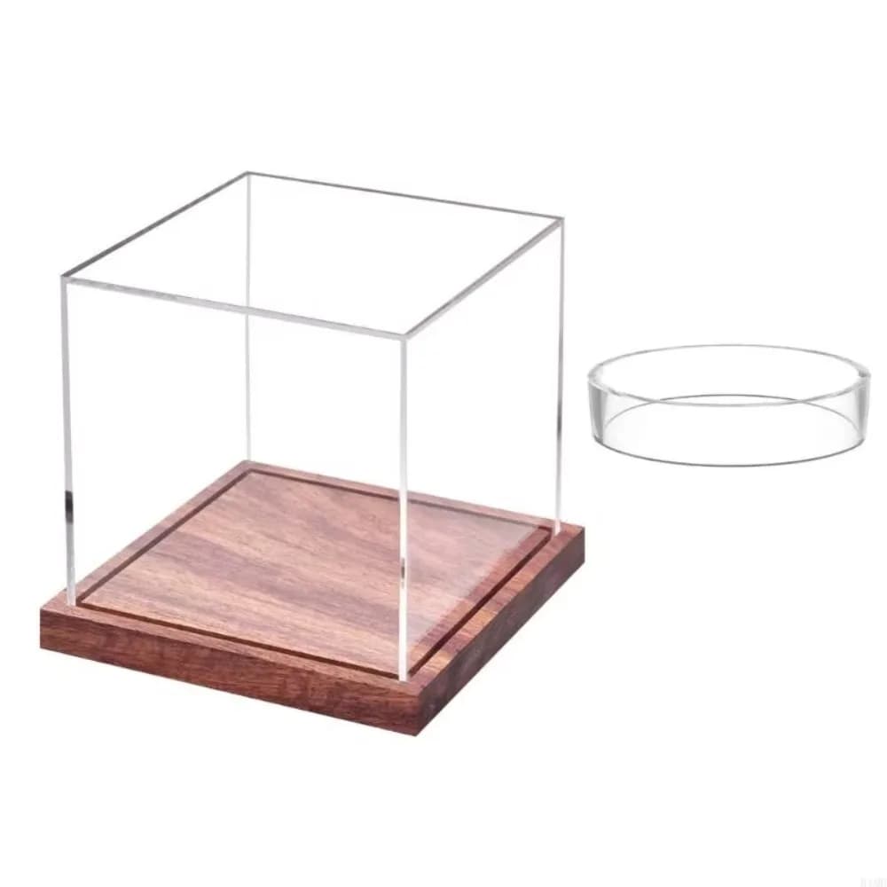 Quality Acrylic Baseball Display Case Transparent With Base Baseball Box Dustproof Team Sports Baseball Holder Golf Tennis Ball