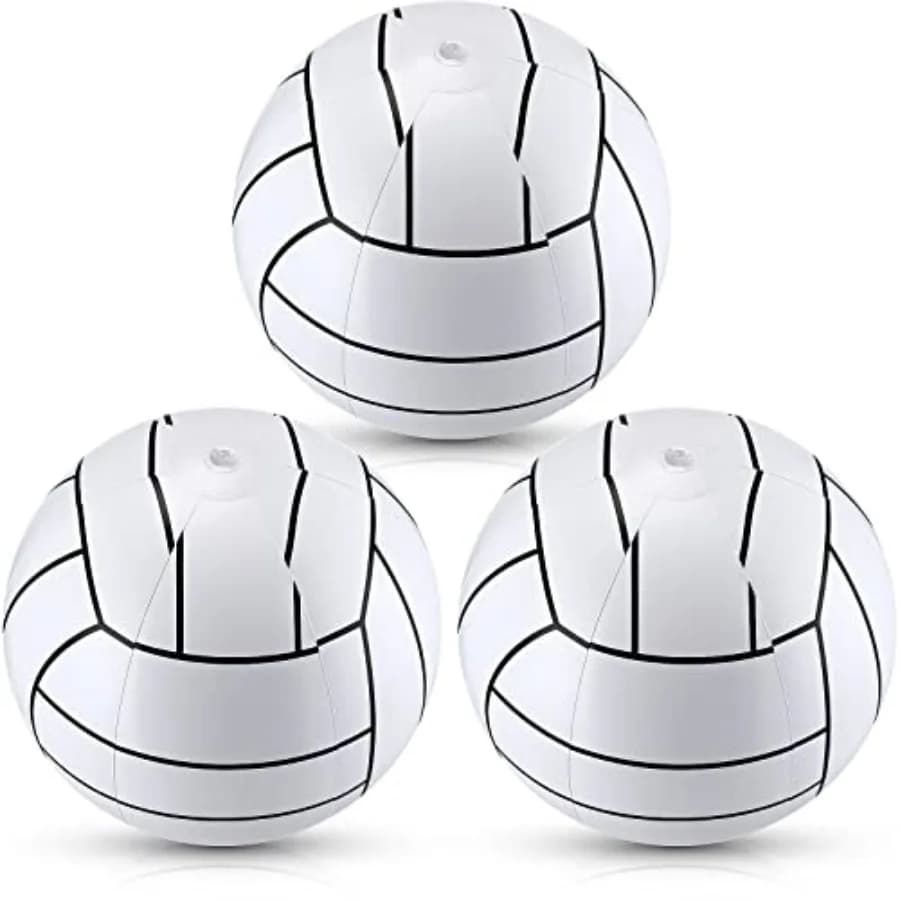 Pallone da Pallavolo Gonfiabile da 12 Pollici, Pallone da Spiaggia, Accessori per Feste Estive per Adulti, per Piscina e Mare