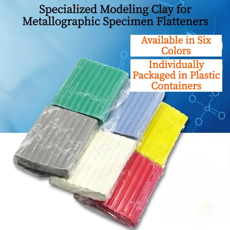 Argilla livellante per microscopio, plastilina per pasta da gioco, argilla per strumenti di livellamento metallografico, 6 colori disponibili