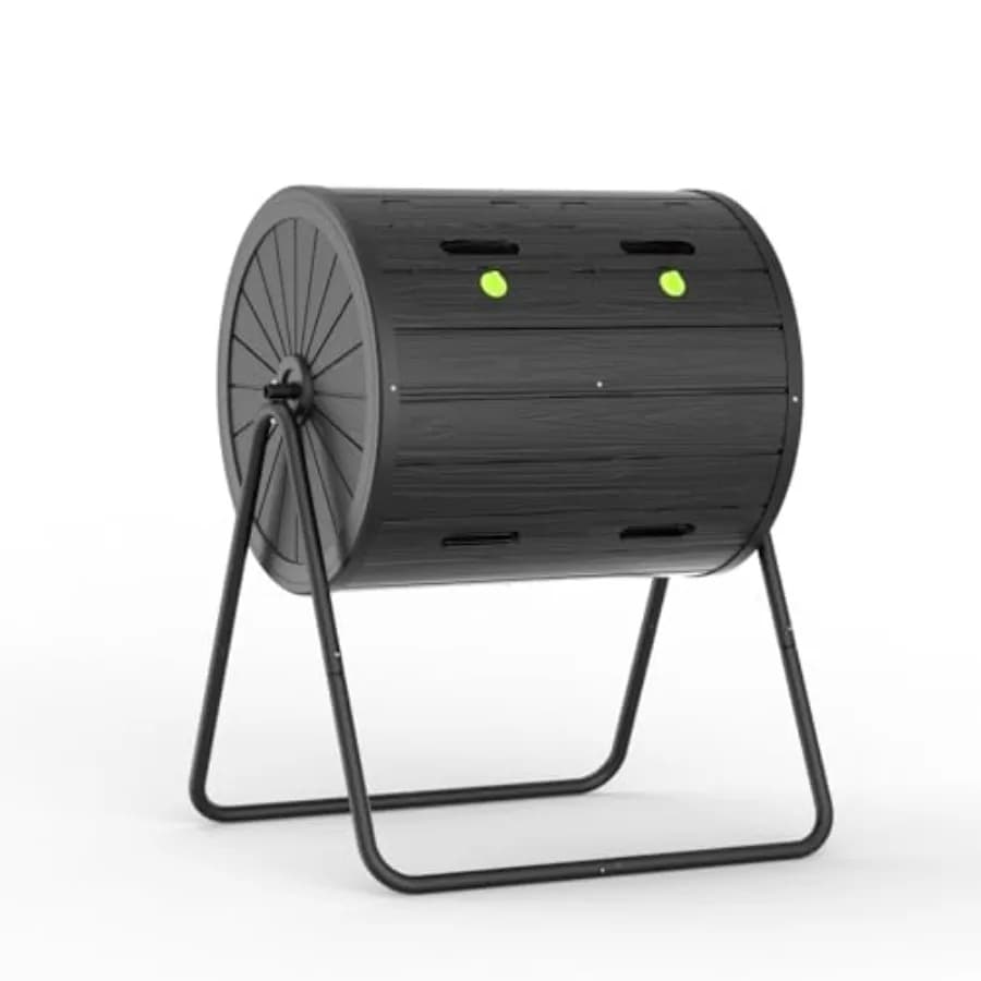 Compostiera da Esterno Premium da 43 Galloni per Giardinieri, con Composter Rotante Resistente ad Alta Efficienza