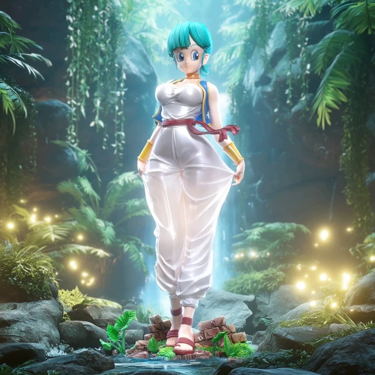 28 cm/11 pollici Anime Dragon Ball Z Bulma Figura DBZ Bulma Action Figure Collezione di statue Modello giocattolo regalo
