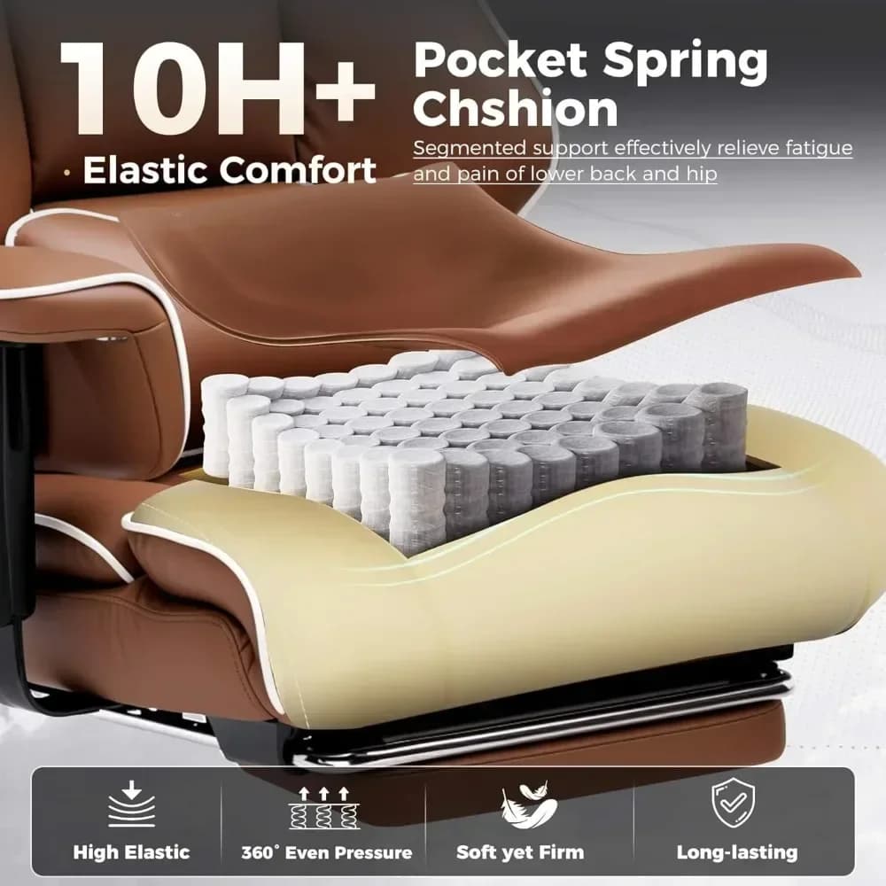 Bestseller GTRACING Sedia da gaming ergonomica con schienale alto per persone di statura grande e robusta, supporta fino a 400 libbre con poggiapiedi