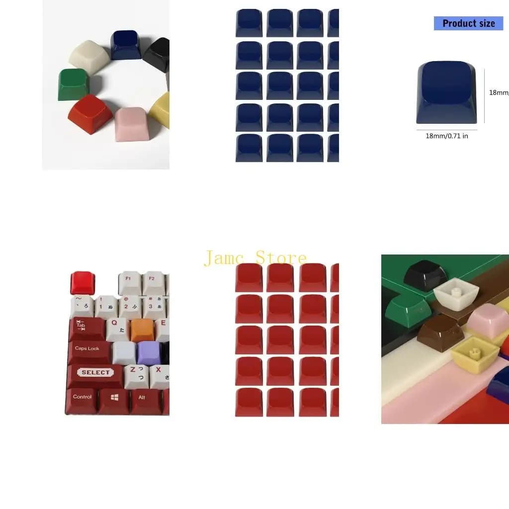 LX0B Jade Jelly Keycaps XDA Profile 1U Copritasti stampati vuoti per tastiere meccaniche