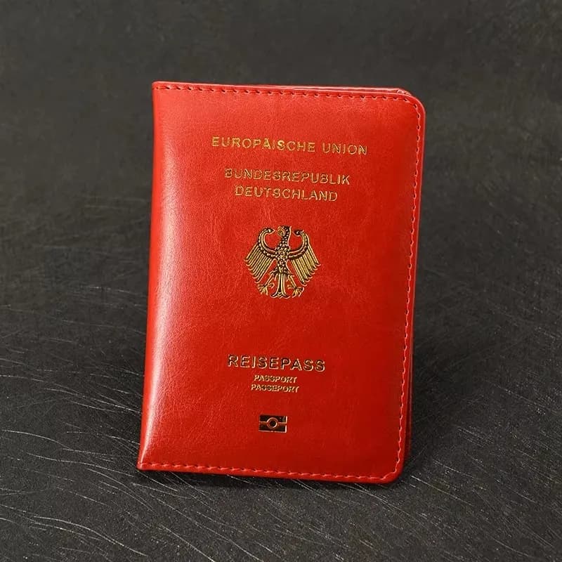 Custodia per passaporto tedesco personalizzata personalizzata con nomi Custodia per passaporto tedesco rosa per passaporti