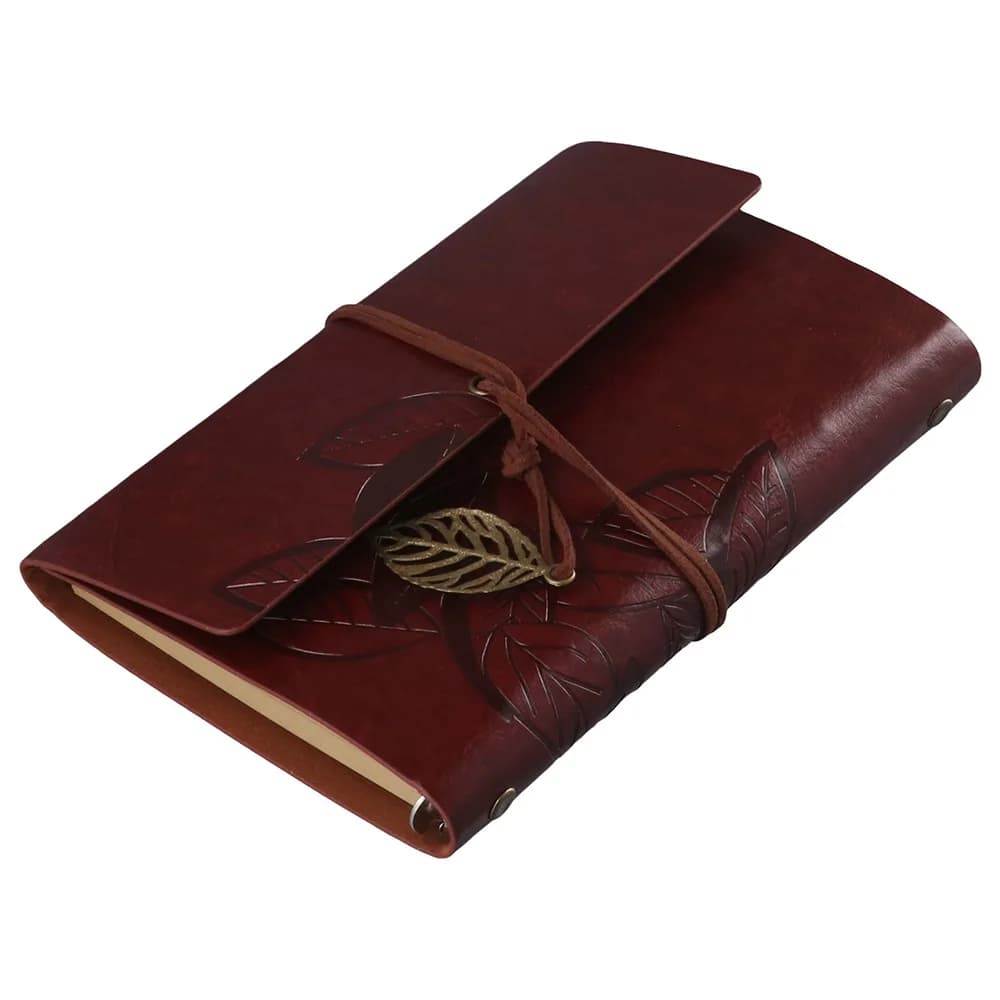 Vintage PU Leather Travelers Notebook Leaf Journal Sketchbook Hand Account Book Home
