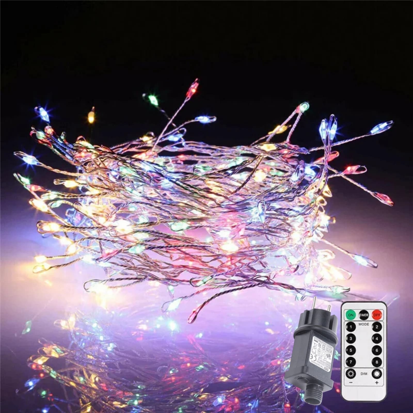 6M 200LED petardo stringa lucine filo di nastro albero di Natale esterno ghirlanda strada casa festa illuminazione di nozze decorazione