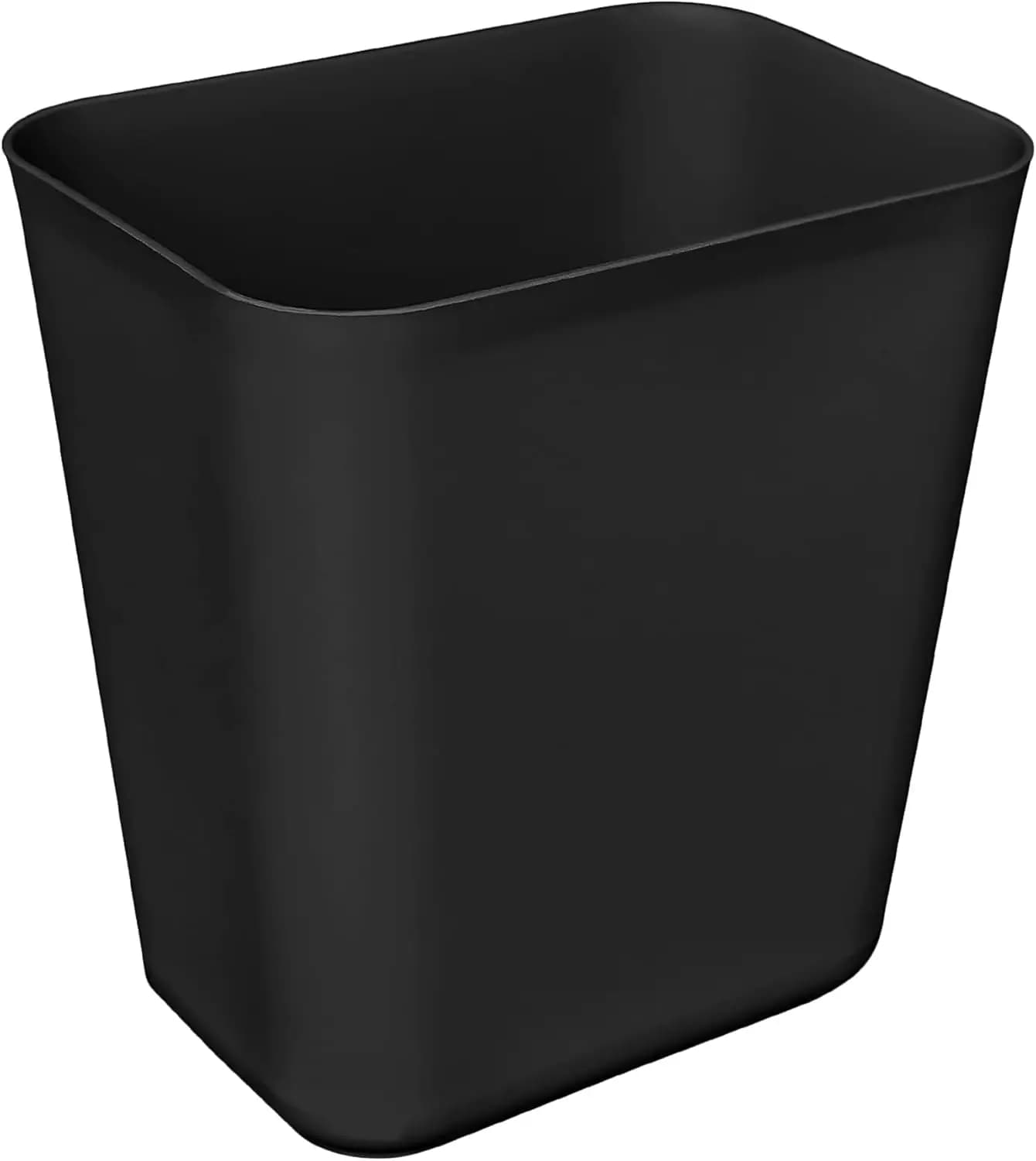 Cestino per Rifiuti in Plastica da 3,5 Galloni, Contenitore Sottoscrivania per Cucina, Casa e Ufficio, Nero