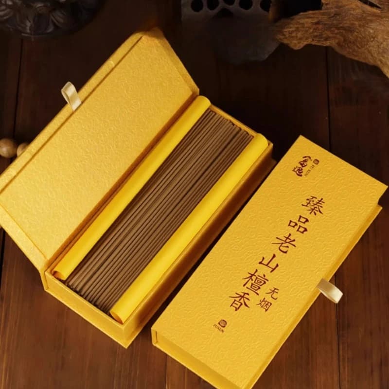 21 cm/28 cm Senza Fumo Vecchia Montagna Legno di Sandalo Bastone di Incenso/Buddha Offerta Guanyin Dio Ricchezza Incenso Per Uso Domestico Coperta Joss Stick
