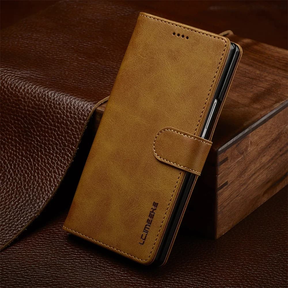 PU Leather Wallet for Samsung Galaxy Z Fold 7 6 5 4 3 Fold7 Fold6 Fold5 Fold4 5G Phone Case with Card Holder Book Cover