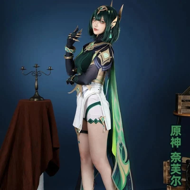 Nefer Costume Cosplay Gioco Genshin Impact 2025 Abito da donna nuovo Copricapo Pantaloncini Accessori Set Uniforme da festa di Halloween