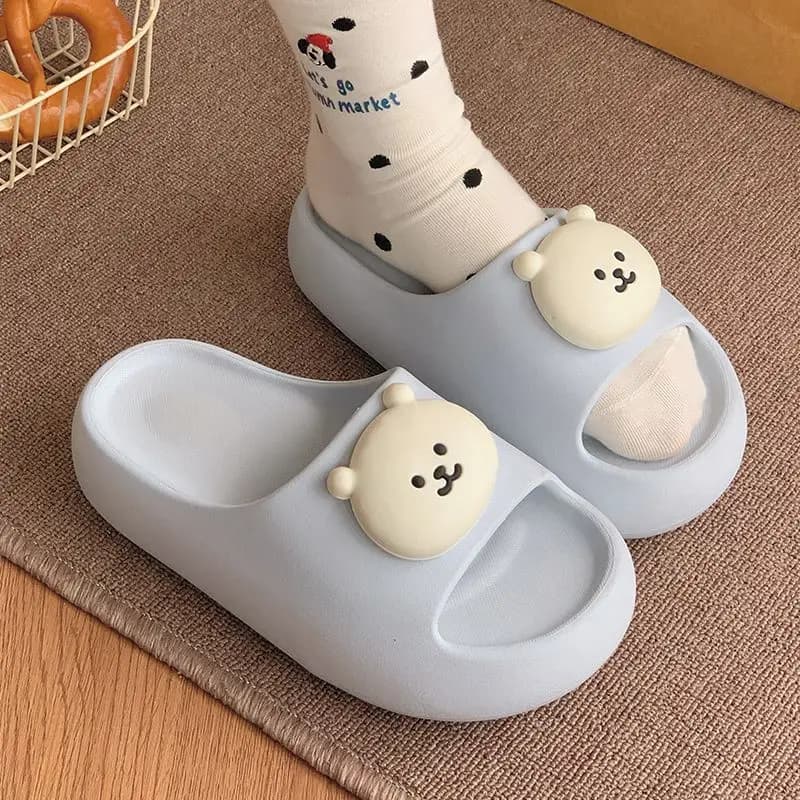 Anime House Slippers 2026 Kawaii Usagi Girls Summer Eva Slippers Cute Leisure Indoor Shoes Anti-Slip Sandals Thick Sole Slippers