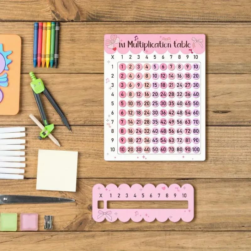 Wooden Multiplication Board Set Math Game Gifts For Kids Educational Montessori Counting Toy Preschool Learning For Classroom