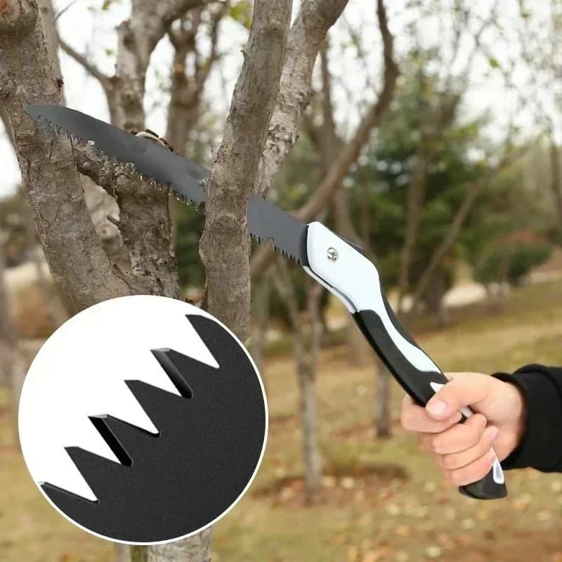 Seghetto al manganese per la lavorazione del legno all'aperto Seghetto da giardinaggio portatile Trimmer da giardino Cesoie da potatura multifunzionali Maniglia pieghevole