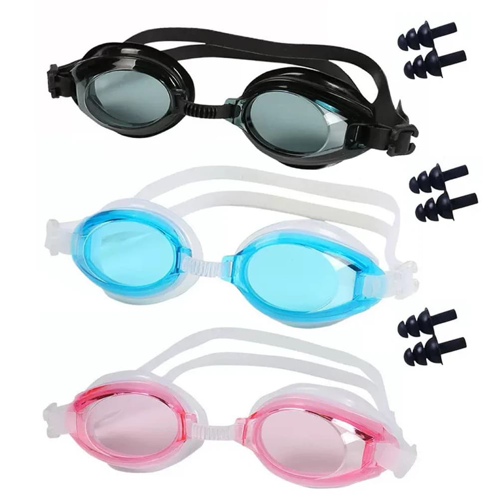 Adjustable Eyelets Anti-snatch Swim Glasses Anti-snatch Protecting Kids Waterproof Silicone Mirror Swimming Glasses Double Straps