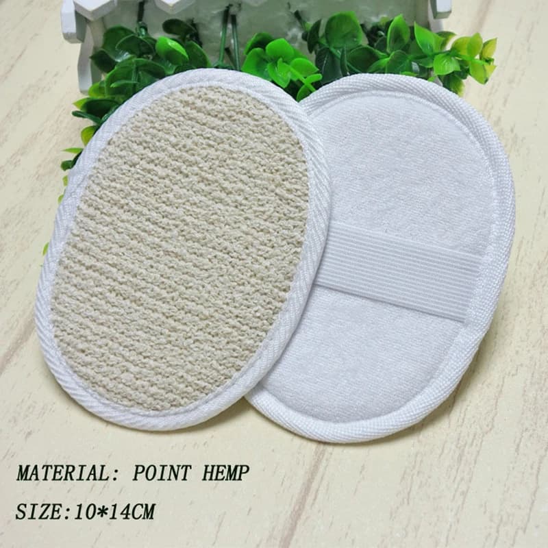 1pc Luffa Naturale Luffa Spugna Viso Corpo Bagno Doccia Spa Esfoliante Scrubber Pad 10x14 cm