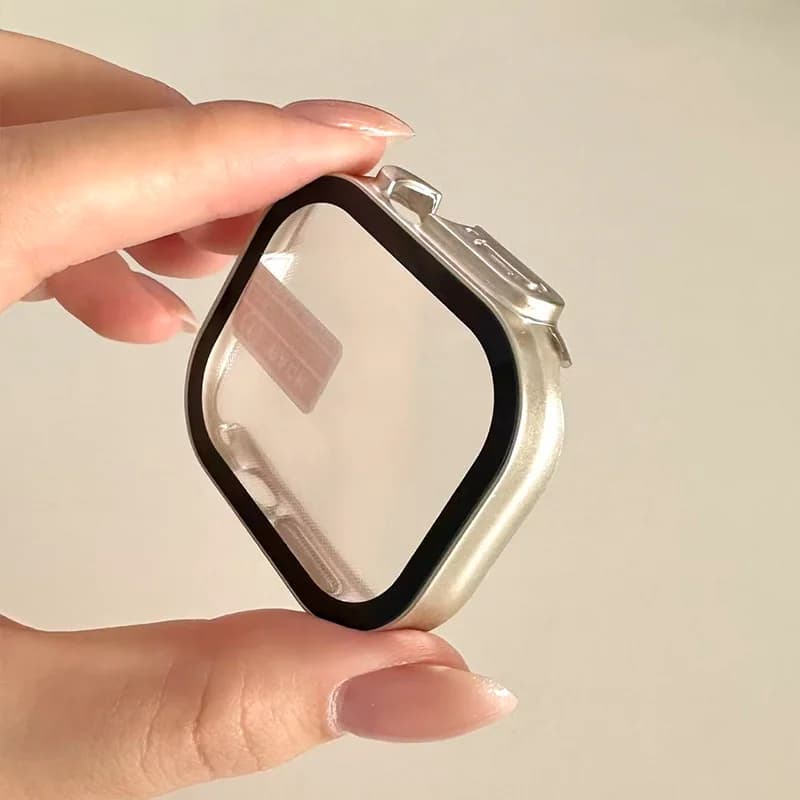Nuovo PC Paraurti + Protezione Dello Schermo In Vetro Temperato + Copertura Per Apple Watch Ultra 3 49mm custodia per iwatch Serie Ultra 2 3 Accessori