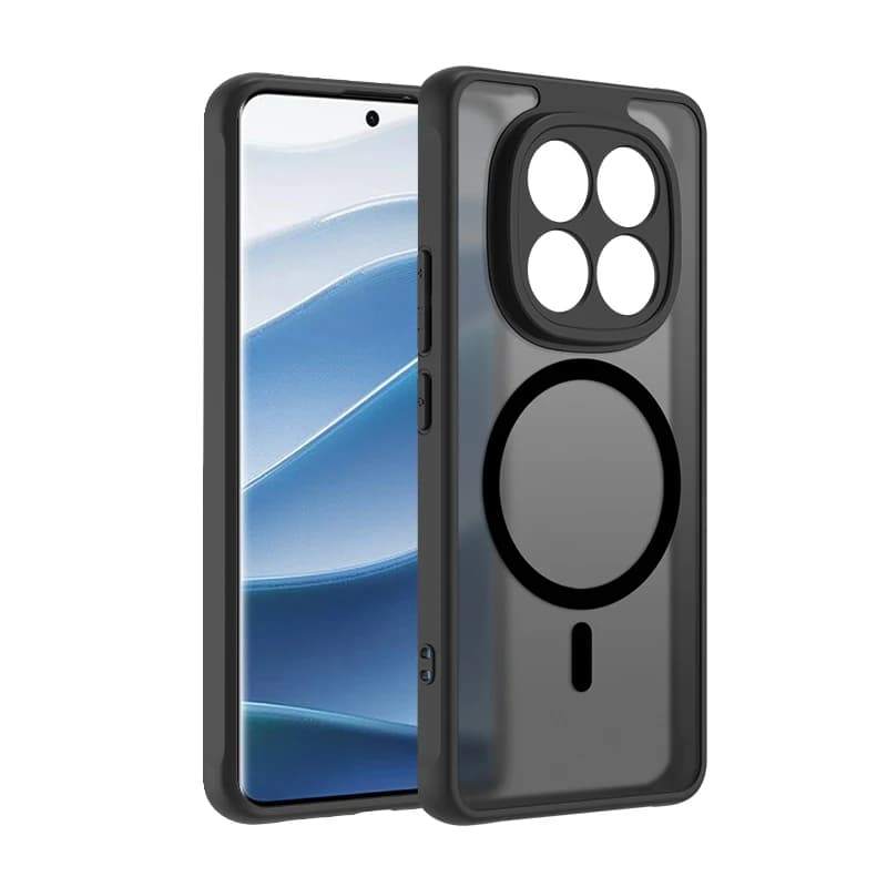 For Magsafe Luxury matt bumper phone case with magnetic wireless charging for Xiaomi 15 Ultra 14T Pro Redmi Note 13 14 Pro 14C 13C
