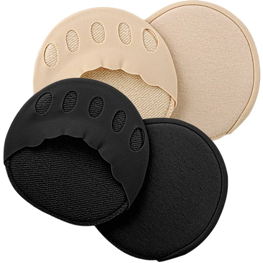 2Pairs Wave Lace Breathable Separated Finger Socks Invisible Half Socks Heel Comfortable Foot Care