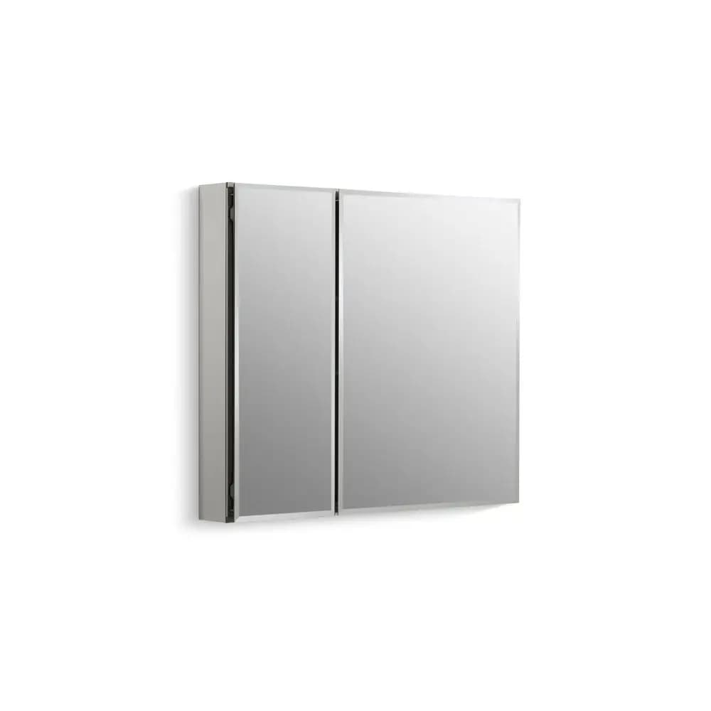 CBCLC3026FS Armadietto da bagno con specchio, ante con specchio bisellato, ripiani regolabili, bordo rettangolare bisellato, 30 pollici W