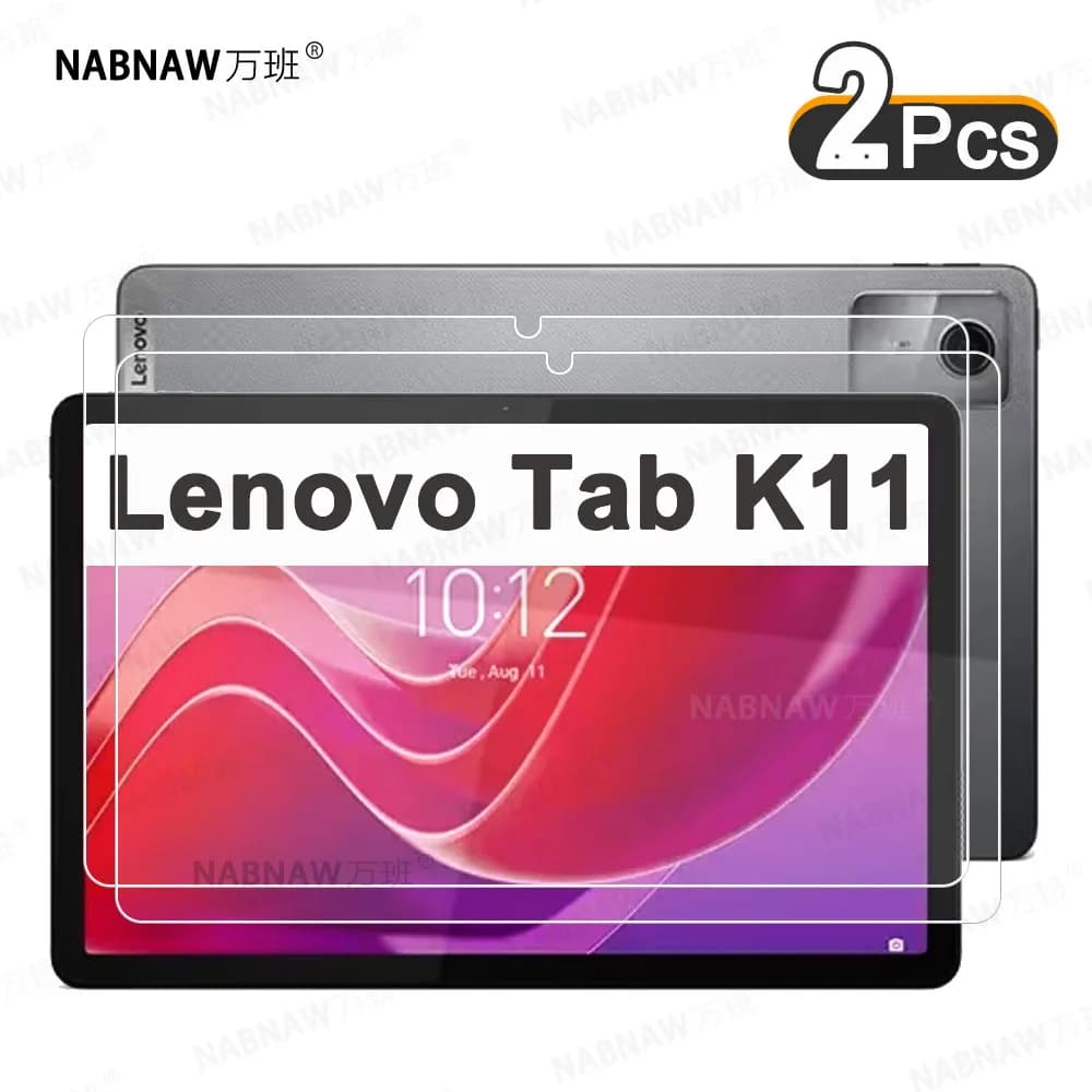 Pellicola protettiva per schermo antigraffio HD da 2 pezzi in vetro temperato per Lenovo Tab K11 pellicola protettiva per Tablet da 11 pollici 2024