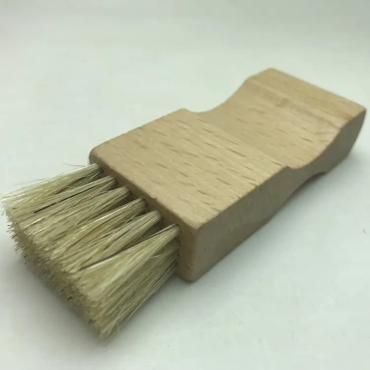 Square flat brush beech pig hair beech brush board oil polishing degreasing multi-function