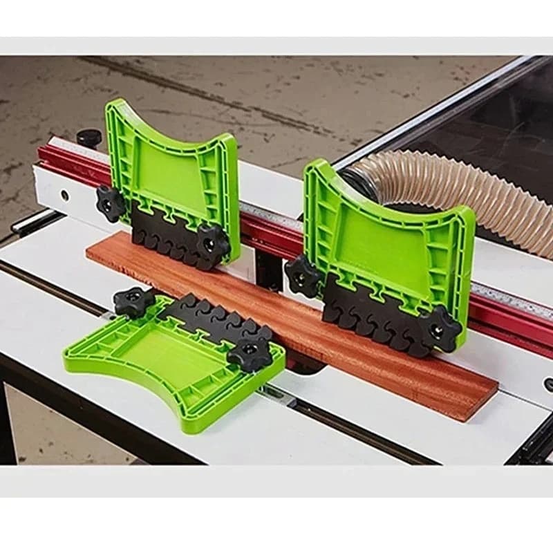 Set of Feeding Panels for Woodworking Durable Fixed Table for Wood Cutting Guide Slot for Track Push Plate Circular Saw Tool for Cutting and Cutting