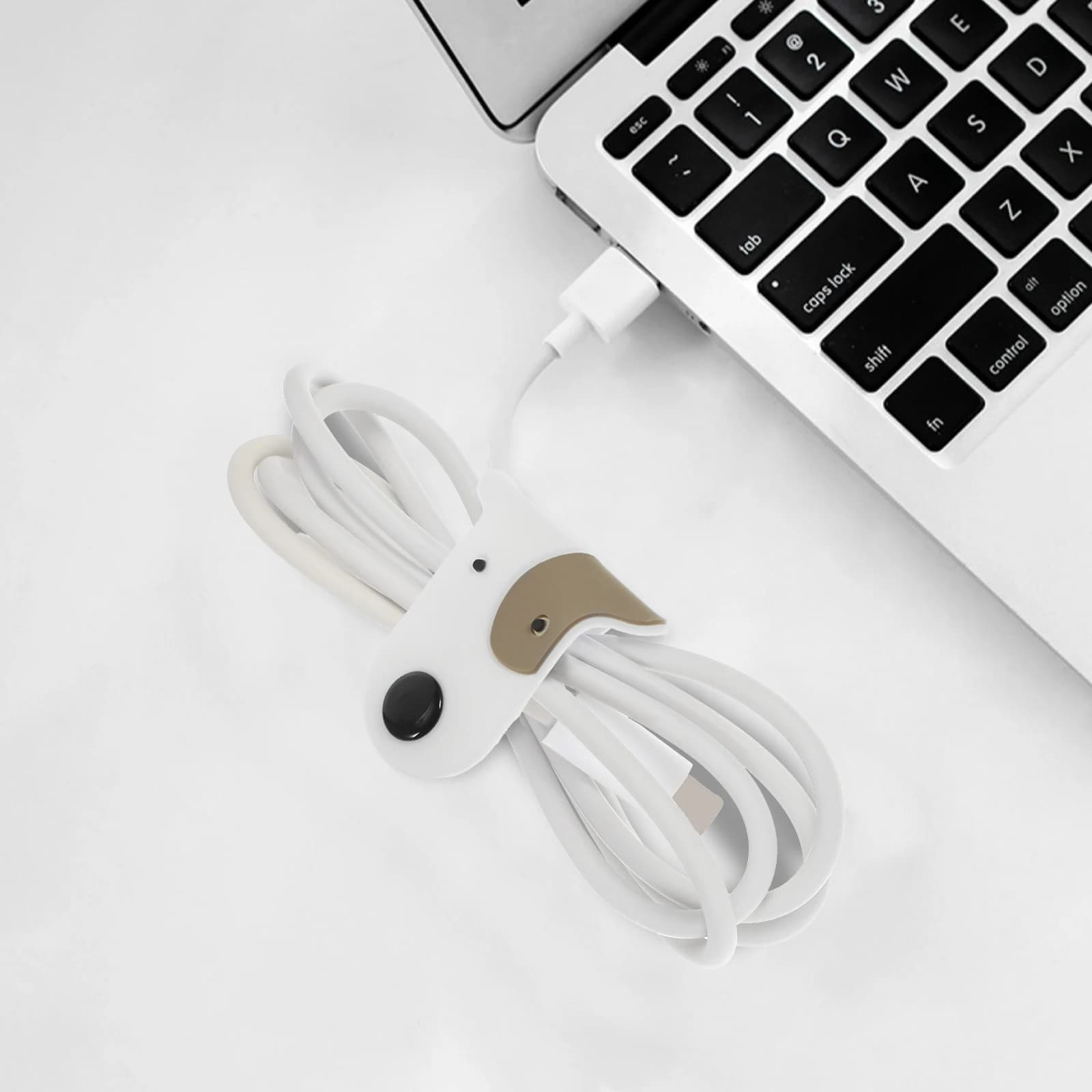 2 Pezzi Organizzatore Portatile per Auricolari con Materiale in Gomma, Avvolgicavo Resistente per Cavi USB, Mantiene la Borsa Ordinata
